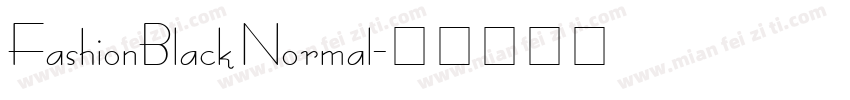 FashionBlack Normal字体转换
